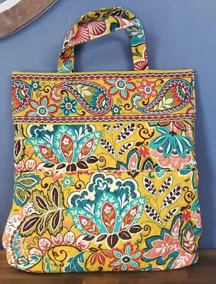 Vera Bradley 'Provençal' Print  Crossover Crossbody Tote Bag~Retired Print Mint  • $32