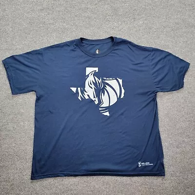 Dallas Mavericks Special Edition Mens Tshirt Dirk 20 Texas Logo Blue Sz 3XL • $21.50