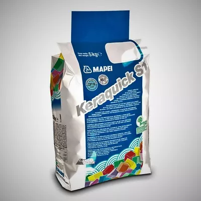 Mapei Keraquick White Flexible Rapid Set Tile And Stone Adhesive  5kg Bag • £25.69