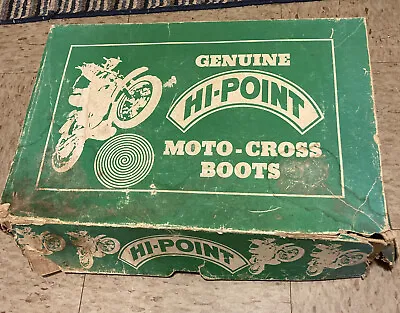 Vintage Hi-Point Alpinestars Moto-Cross Boots EMPTY BOX ONLY From Estate Sz 10.5 • $25