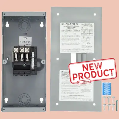 Load Center 3 Spaces 60 A Amps 208Y/120/240V AC QO Circuit Breaker Type Gray NEW • $117.95