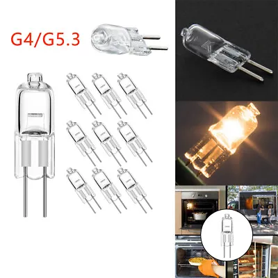 G4 G5.3 Base Halogen Light Bulb 12/24/220V Warm Indoor Clear Bulb Bright Replace • £3.58