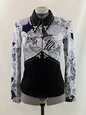 XLarge Western Show Pleasure Rail Shirt Jacket Clothes Showmanship Horsemanship • $89.98