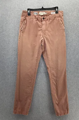 Label Of Graded Goods Men's Pants Salmon Size 33 Slim Fit 100% Cotton • $13.99
