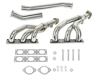Performance Exhaust Header For BMW E46 E39 Z3 2.5L 2.8L 3.0L L6 4PC Stainless US • $194.52