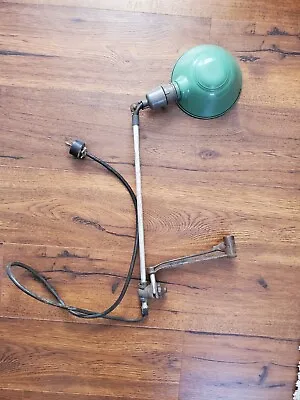 ANTIQUE O.C. WHITE Co. WORCESTER MASS ARTICULATING SHOP LIGHT WORK/BENCH LIGHT  • $260