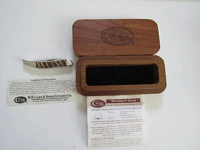 Case 3  Texas Toothpick With Oval Walnut Display Case • $220