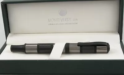 Monteverde Regatta Sport Gunmetal & Carbon Fiber Fountain Pen - New In Box • $65