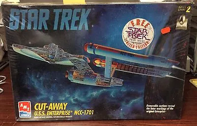 AMT Star Trek U.S.S. Enterprise NCC-1701 Cut-away Model Kit Sealed  • $74.50