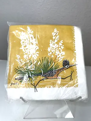 Vintage Roadrunner Bird Napkins Fall Decor Set Of 20 New Monogram Of California • $9.79