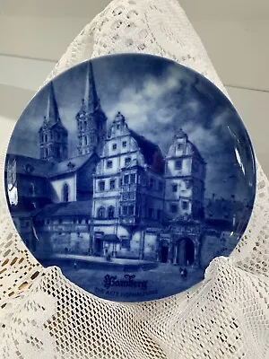 KAISER Plate Blue & White Bamberg 1976 Collectible Auflage Decorative W Germany • $24.77