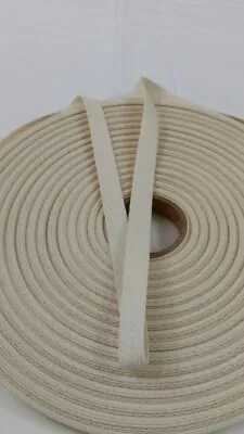 £2.29 • Buy Twill Tape 16mm 2/3  Inch Cream, Sewing, Heavy Duty, Gowns Aprons Strap