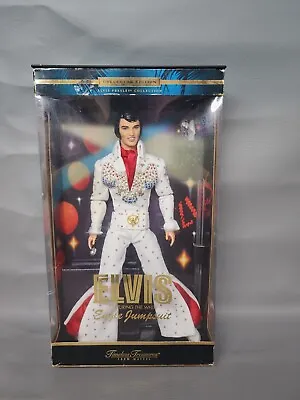 $69.95 • Buy Mattel Barbie Elvis Presley  White Eagle Jumpsuit  Timeless Treasures Doll 2000