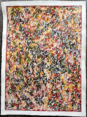 Mark Tobey Signed Tobey Abstract Oil And Collage Very Busy On Thick Paper • $7500