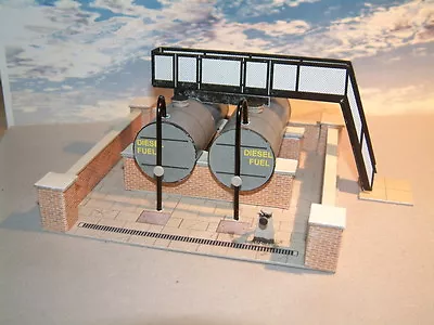 Diesel Fuel Oil Storage Tanks Self Assembly Card Kit 00 Gauge Lots Of Detail • £6