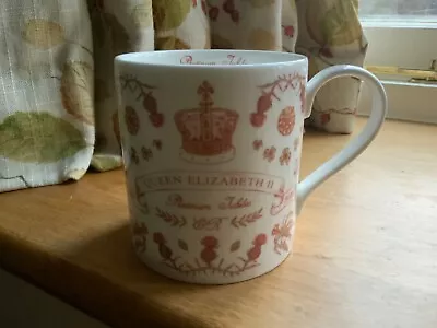 Victoria Eggs Queen Elizabeth II Platinum Jubilee Fine Bone China Mug • £9.99