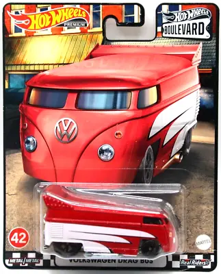 Hot Wheels Boulevard #42 Volkswagen Drag Bus Red/white Blk5spkRR's • $8.99