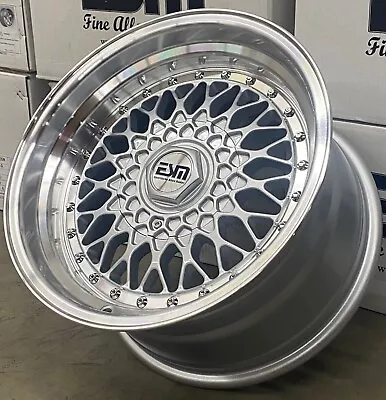 15x8 +15 SL 4x100 5x100 ESM-002R Wheels Rims VW Jetta Golf GTI Mk1 Mk2 Mk3 • $639.20