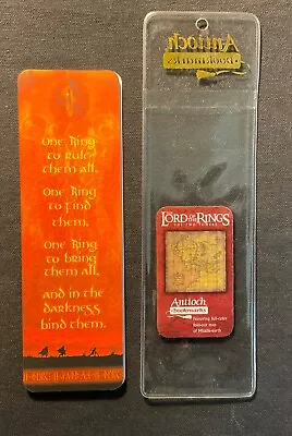 Lord Of The Rings Bookmark - The Eye Of Sauran W/ Fold-Out Map - Brand New !!! • £21.69