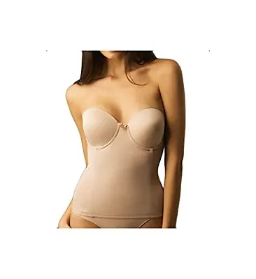 $28.79 • Buy Va Bien Womens Plus Size Ultra-Lift Hourglass Bustier, Nude, 36D
