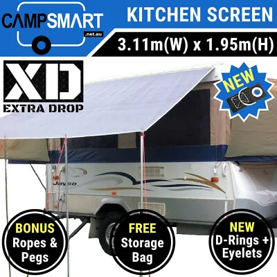 3.1m XD Kitchen Awning Sunscreen Privacy Screen Jayco Eagle Hawk Camper Trailer • $85.95