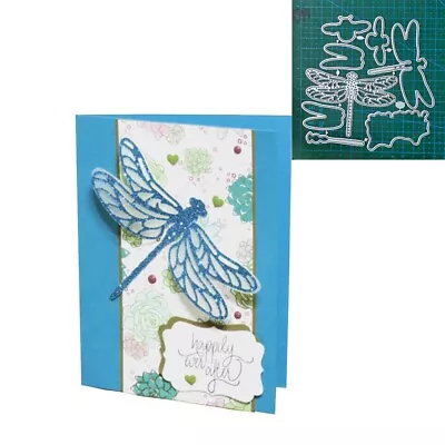 Dragonfly Metal Die Decoration Scrapbook Blade Punch Cutting Embossing Stencils • $5.59