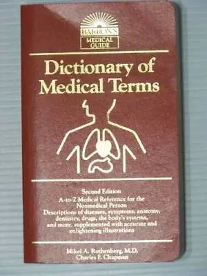 Dictionary Of Medical Terms (Barrons Medical Guides) - Vinyl Bound - GOOD • $4.98