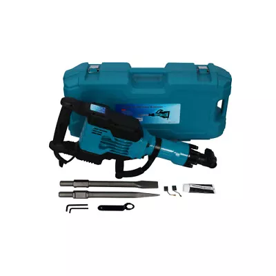 Electric Demolition Jack Hammer 1700W Concrete Breaker W/ Flat+Point Chisel Bits • $158.99