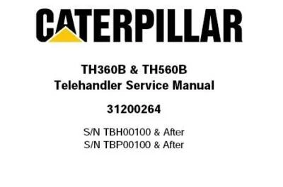 $88.55 • Buy Complete Service Repair Manual For Caterpillar Cat TH360B TH560B Telehandler