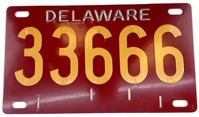 Vintage Delaware Taxi License Plate 1959-1974 Man Cave Pub Collector Wall Decor • $349.95
