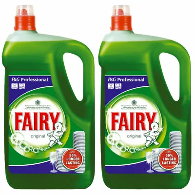 £32.50 • Buy 2 X 5 Litre Fairy Original Professional Washing Up Liquid Detergent 5L Manual