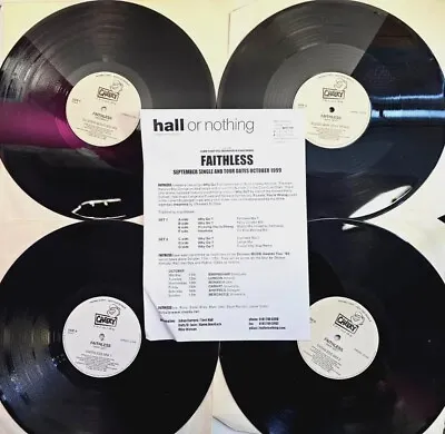 Faithless Why Go? 4 X 12  Vinyl Record RARE Promo Includes Insomnia 1999 Trance • £44.97
