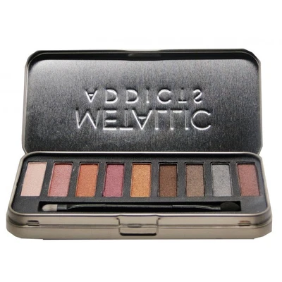 £5.95 • Buy Saffron Metallic Addicts Eyeshadow Palette 9 Eye Shadow Set Tin Gift Kit
