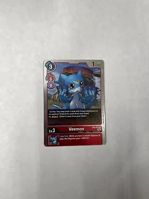 Veemon EX3-004 R Digimon Draconic Roar • $1.45