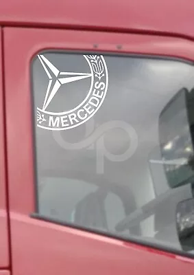 Mercedes  X2 Window Vinyl Sticker Haulage Customise Trucking • $14.79