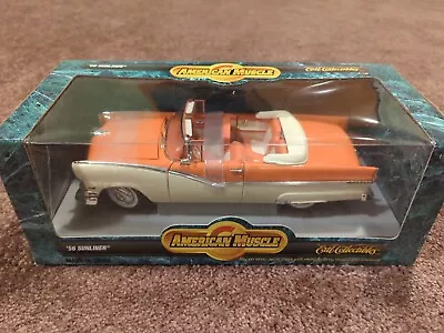 1956 Ford Sunliner American Muscle Die-cast 1:18 Model Car Ertl Collectibe Rare • $20.50