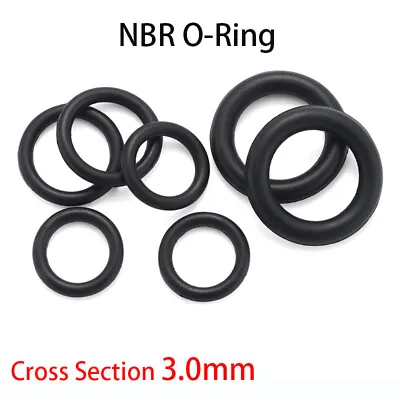 £1.62 • Buy Black (NBR) O-Rings 9-306mm Outer Dia 3.0mm Cross Section Metric Sealing Ring