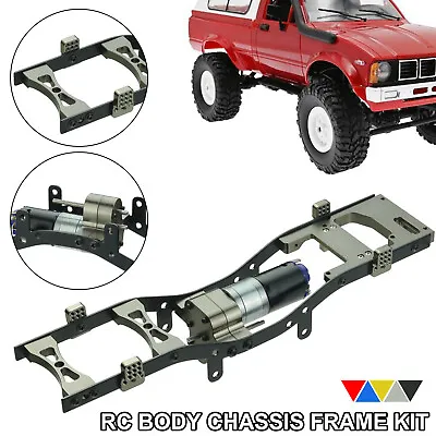DIY Metal Body Chassis Frame Kit Fits For WPL C14 C24 1/16 RC Truck • $41.39