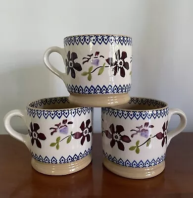 ONE (1)  Nicholas Mosse Pottery 8oz Mug “Clematis” Ireland Irish Cup NEW • $19.99