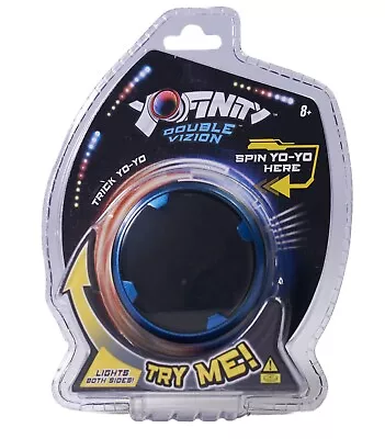 2 X Yo-Yo Blue Spinner Light Up Trick Yo Yo Fun Toy Tricks Boys Girls • £16.91