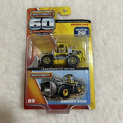 Matchbox 60th Anniversary 2012 Commemorative Edition #3 Quarry King Loader • $4.99