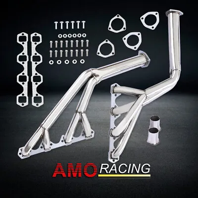 TRI-Y Stainless Steel Headers Fit Mustang Bronco Falcon Comet 260/289/302 64-70 • $195.88