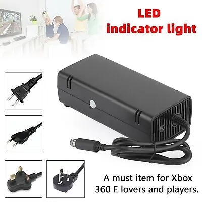 AC Adapter Brick Charger Power Supply Cord Black 115W Fits Xbox 360 E Console AU • $35.81