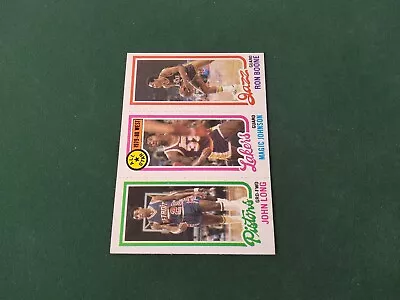 1980-81 Topps Basketball MAGIC JOHNSON/BOONE/LONG Rookie Card NM SHARP!! Lakers • $4