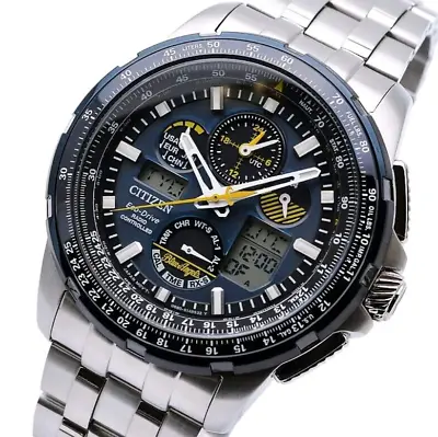 Citizen Skyhawk A-T Promaster Chronograph Blue Dial Men's Watch JY8058-50L • $409.99