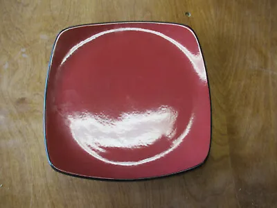 Corelle HEARTHSTONE CHILI RED Square Luncheon Plate 8 1/2  1 Ea  3 Available • $8