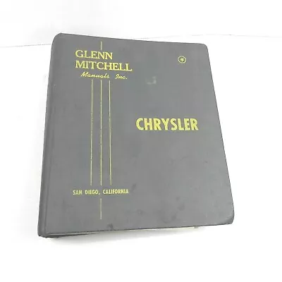 Vintage 1964 Glen Mitchell Chrysler Gm 108 Service Manual Repair Guide Binder • $40.47