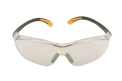 Clear Safety Glasses Goggles / Clear Mirrored Lens Uv385 Modern Design • £9.02