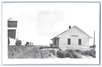 Antelope Montana MT Postcard Railroad Depot C1950's Vintage RPPC Photo • $29.95