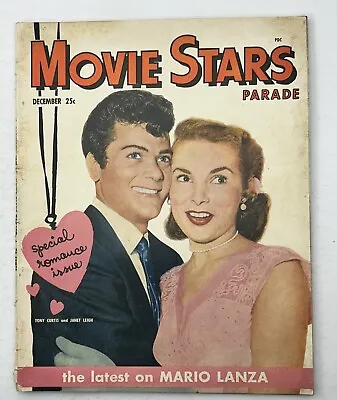 Movie Stars Parade - Dec 1951 - Tony Curtis - Janet Leigh - Mario Lanza - Gossip • $8.95